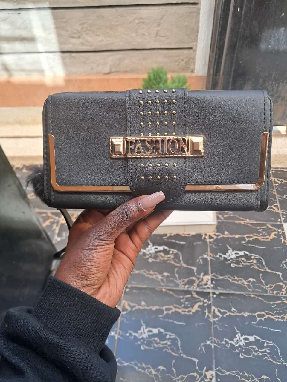 Black & Gold “FASHION” Clutch Purse